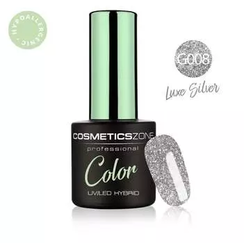 Гипоаллергенный гибридный лак для ногтей, Luxe Silver G008, 7мл Cosmetics Zone