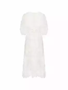 Гипюровое платье Halliday Zimmermann, белый
