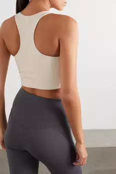 GIRLFRIEND COLLECTIVE эластичный спортивный бюстгальтер Paloma, слоновая кость