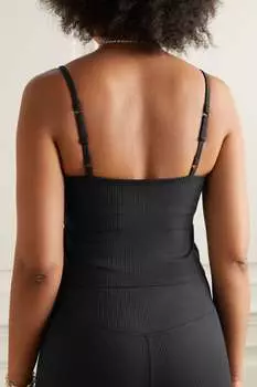 GIRLFRIEND COLLECTIVE эластичный топ Devon из переработанного материала, черный