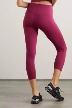 GIRLFRIEND COLLECTIVE Эластичные леггинсы из переработанного материала, бургундия