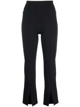 Girlfriend Collective легинсы Luxe с разрезами, черный