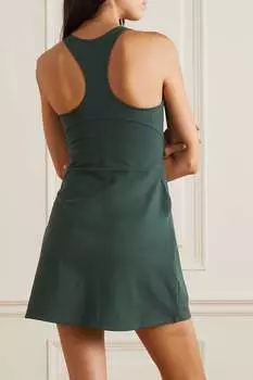 GIRLFRIEND COLLECTIVE + NET SUSTAIN Теннисное платье Paloma из переработанного эластичного джерси, темно-зеленый