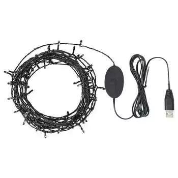 Гирлянда светодиодная Ikea Strala, 100 ламп, черный