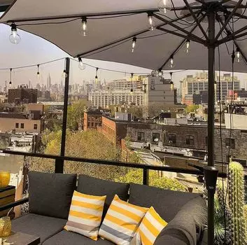 Гирлянды для освещения зонтов, светодиодные лампы в винтажном стиле, теплый белый цвет zeitzone, черный