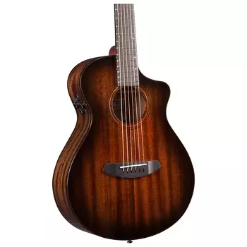 Гитара Breedlove Wildwood Pro Companion Suede CE A/E, Suede Burst с сумкой для переноски WWCP38CEAMAM