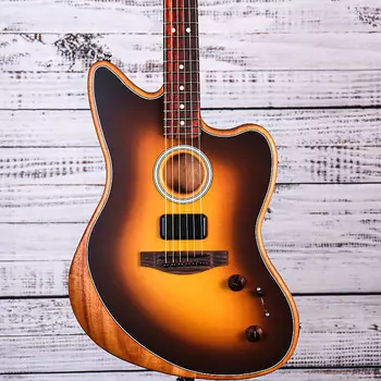 Гитара Fender Acoustasonic Player Jazzmaster | Палисандровая накладка на гриф | 2-цветные солнечные лучи