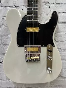 Гитара Fender Gold Foil White Blonde Telecaster Ebony с грифом и сумкой, 8,5 фунтов GOLDFOILTELECASTEREBWBL
