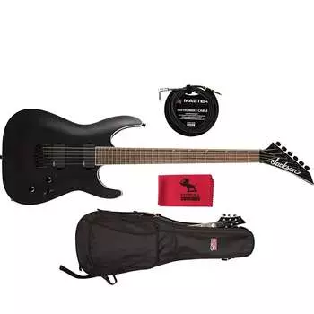 Гитара Jackson X Series Soloist SLA6 DX Baritone Satin Black с чехлом и кабелем Jackson Audio 2919260568