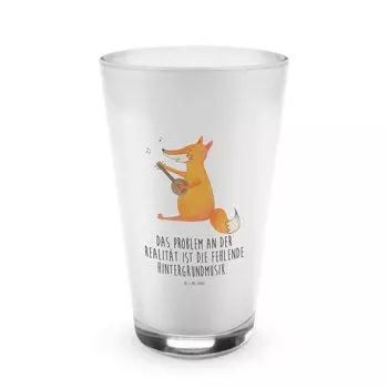 Гитара Mr. & Mrs. Panda Glass Fox, прозрачная, подарок, чашка для капучино, музыка, костер, оптимист, подарок музыканту, стакан для капучино, музыкант, певец, белый