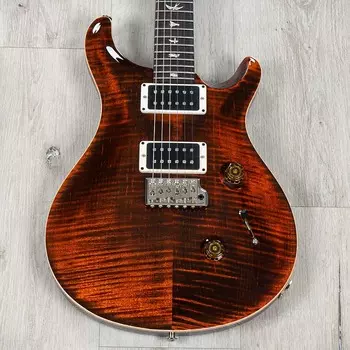 Гитара PRS Paul Reed Smith Custom 24, гриф из восточно-индийского палисандра, оранжевый тигр 101550::OI:N
