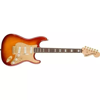 Гитара Stratocaster к 40-летию Squier (Fender), золотая Sienna Sunburst 0379410547
