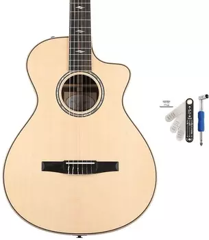Гитара Taylor 812ce-N Grand Concert с нейлоновыми струнами - натуральный комплект с набором для измерения и регулировки рельефа шеи с анкерным стержнем MusicNomad для гитар Taylor Taylor + MusicNomad C801001303800077000=1 MN610=1