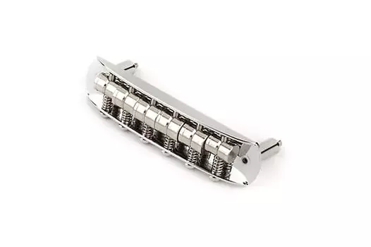 Гитарный бридж Fender 003-5555-000 MIJ Mustang в сборе 2010-х - хром 003-5555-000 MIJ Mustang Guitar Bridge Assembly