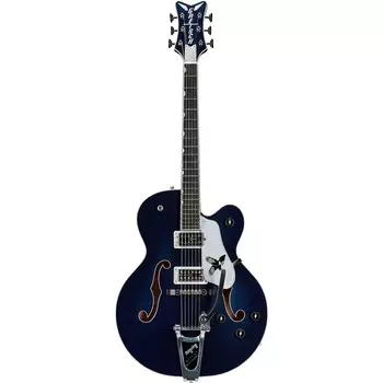 Гитары Gretsch G6136T-RR Rich Robinson Signature Falcon с синей грудью Bigsby Raven's Breast Blue