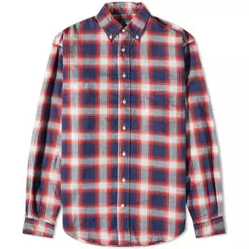 Gitman Vintage Рубашка в клетку на пуговицах в мадрасскую клетку