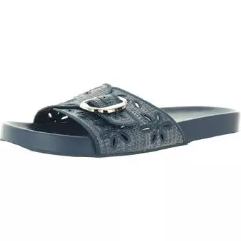 Giulia женские сандалии-слайды с тиснением и пряжкой Nine West, цвет medium blue