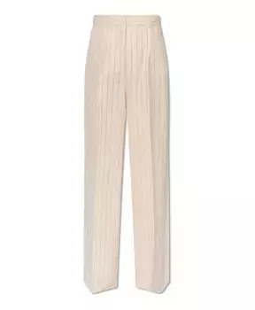 Giuliva брюки со складками спереди Max Mara, белый