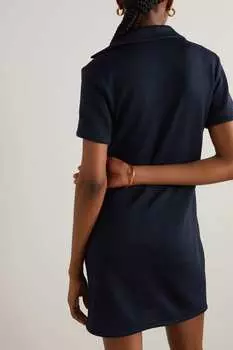 GIULIVA HERITAGE платье-поло Lucrezia в рубчик, военно-морской