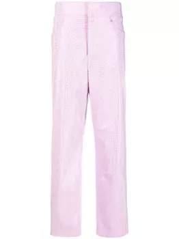 Giuseppe Di Morabito брюки с кристаллами, фиолетовый