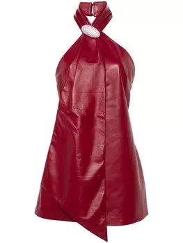 Giuseppe Di Morabito мини-платье с плиссировкой, красный