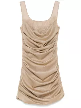 Giuseppe Di Morabito платье мини с драпировкой, золотой