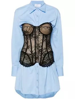 Giuseppe Di Morabito платье в стиле корсета, синий