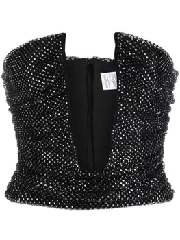 Giuseppe Di Morabito топ-бандо с глубоким вырезом, черный