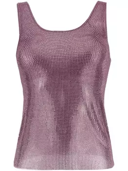 Giuseppe Di Morabito топ с кристаллами, фиолетовый