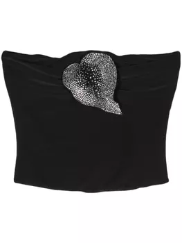 Giuseppe Di Morabito топ со стразами, черный