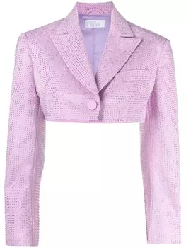 Giuseppe Di Morabito укороченный жакет с кристаллами, фиолетовый