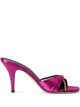 Giuseppe Zanotti атласные босоножки Symonne, розовый