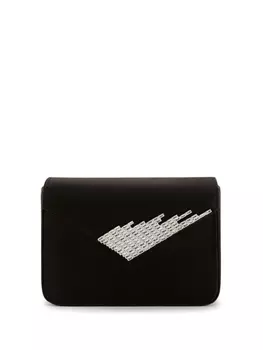 Giuseppe Zanotti атласный клатч Iveery, черный
