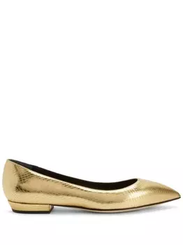 Giuseppe Zanotti балетки Dhalia, золотистый