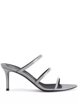 Giuseppe Zanotti босоножки Alimha 70 с ремешками, серебристый
