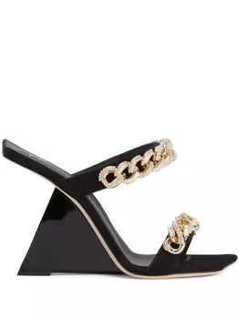 Giuseppe Zanotti босоножки Berenicee Chain 105, черный