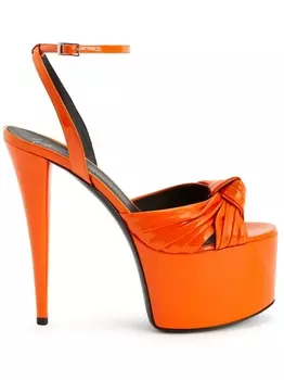 Giuseppe Zanotti босоножки GZ Aida 150 на платформе, оранжевый