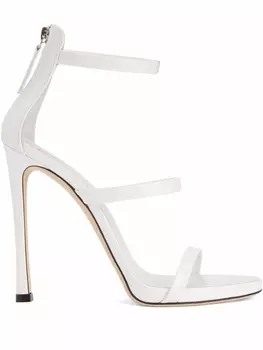 Giuseppe Zanotti босоножки Harmony на высоком каблуке, белый