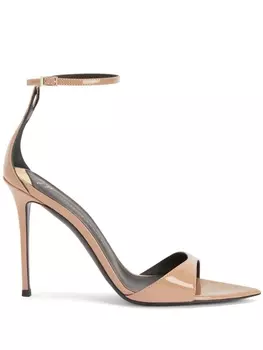 Giuseppe Zanotti босоножки Intrigo 105 на каблуках, нейтральный цвет