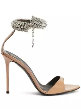 Giuseppe Zanotti босоножки Intrigo Bijoux 1055, нейтральный цвет