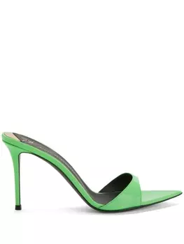 Giuseppe Zanotti босоножки Intriigo 90 с заостренным носком, зеленый