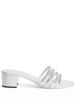 Giuseppe Zanotti босоножки Iride Crystal 40, белый