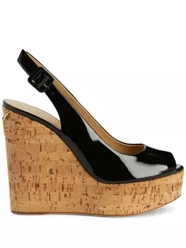 Giuseppe Zanotti босоножки Kumikho на танкетке, черный