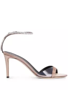 Giuseppe Zanotti босоножки Leeah 85 с кристаллами, розовый