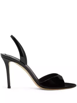 Giuseppe Zanotti босоножки Lilibeth 90 с ремешком на пятке, черный