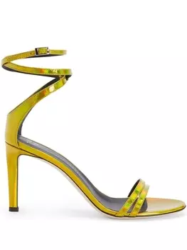 Giuseppe Zanotti босоножки на шпильке, желтый