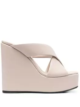 Giuseppe Zanotti босоножки с перекрестными ремешками, нейтральный цвет