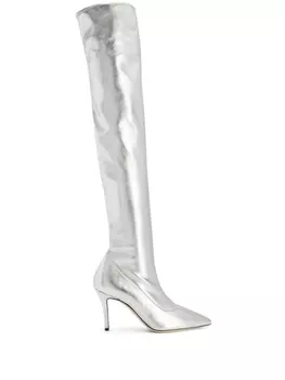 Giuseppe Zanotti ботфорты Felicity 90, серебристый