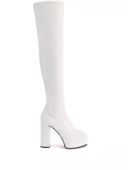 Giuseppe Zanotti ботфорты на платформе, белый