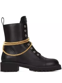 Giuseppe Zanotti ботинки Alexa с цепочками, черный